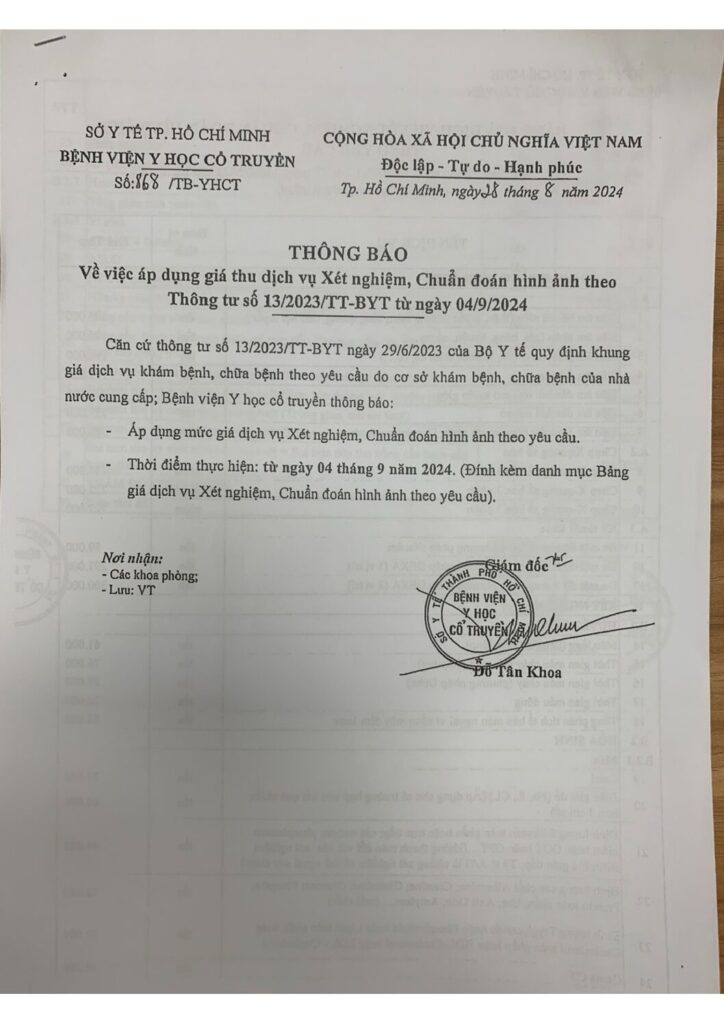 Bang gia dich vu xet nghiem chuan doan hinh anh theo yeu cau ap dung tu 04092024 pdf