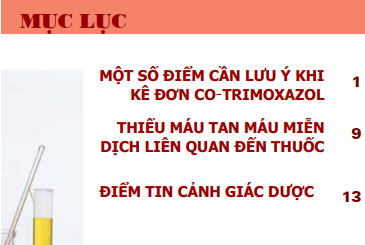 Ban tin Canh giac Duoc. So 1. 2024 muc luc