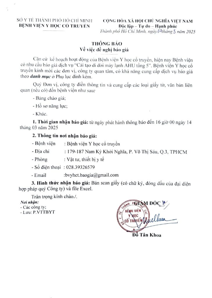 Thong bao chao gia Cai tao di doi may lanh AHU tang 5 ngay 07 03 2025 1 pdf