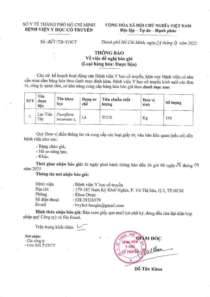 Thong bao so 401 TB YHCT Lac tien tay Ngay 21 04 2025 pdf