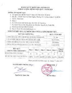 BAO CAO TU KIEM TRA DANH GIA CHAT LUONG BENH VIEN QUY 1 NAM 2025 pdf