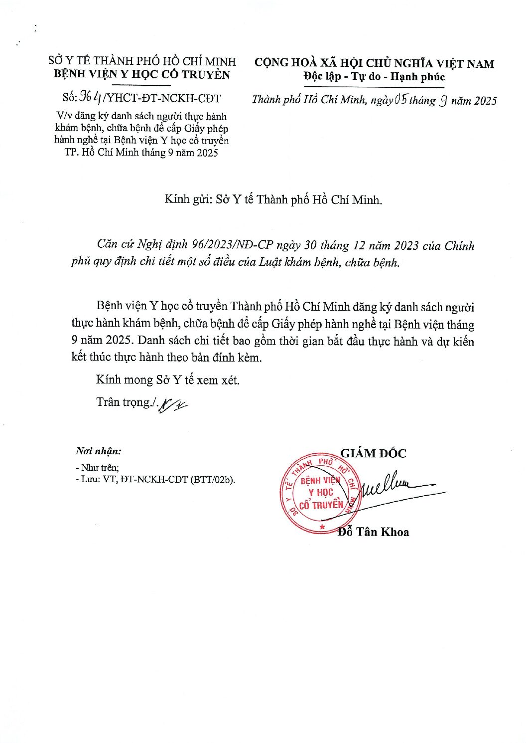 Dang ky DS nguoi thuc hanh 9.2025 964 YHCT DT NCKH CDT pdf