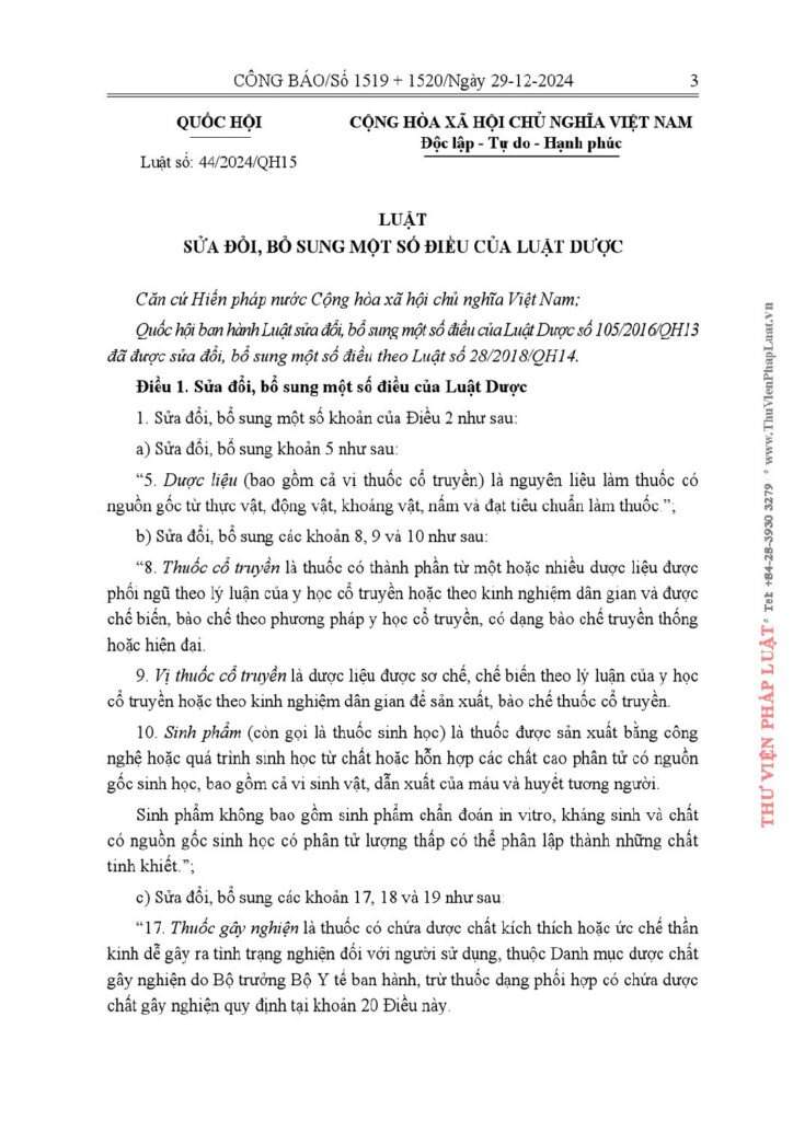 Luat Duoc sua doi bo sung 2024 pdf